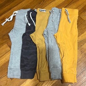 5 pair boys sweatpants